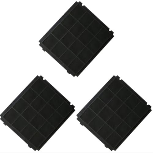 SOS Accessoire Lot de trois filtres charbon 305x266x15mm pour Hotte AIRFORCE AFFCA267, AFCFCA267B