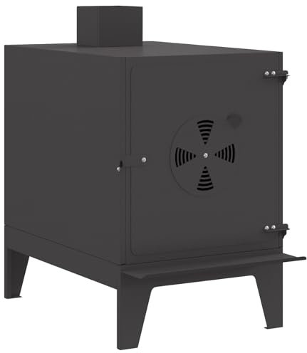 vidaXL Industriekaminofen | Tragbarer Outdoor-Kocher aus hitzebeständigem Stahl mit mattem Finish, perfekt für Terrassen, Camping und Freizeitaktivitäten.