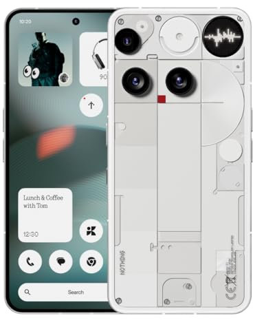 Nothing Phone (3) – Smartphone con Triple Cámara 50MP, Batería de Silicio Carbono de Larga Duración 24h, Pantalla AMOLED 6,67 con 120Hz y Glyph Matrix, 16GB + 512GB - Blanco