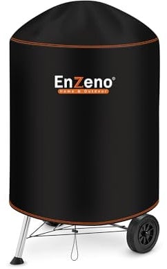 Copertura per barbecue a sfera, resistente alle intemperie, 420D, Oxford, copertura rotonda per barbecue a gas, impermeabile, antipolvere, copertura antistrappo, 71 x 90 cm