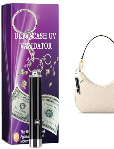 Linteria UV Black Light - Luz De Inspección De Mano, Mini Torch LED | Linterna De Estilo De Haz De Brillo, Herramienta De Búsqueda De Manchas De Manchas De Mascotas, Escáner Ultra Violeta, Detector De