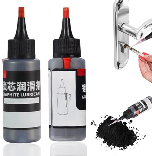 Graphitfett,2pcs Graphitpulver,Graphit für Schlösser,Graphitschmiermittel für Schlösser,Graphitpulver Schmiermittel für Schlösser,Graphitpulver Trockenschmierung,Schließzylinder Schmiermittel