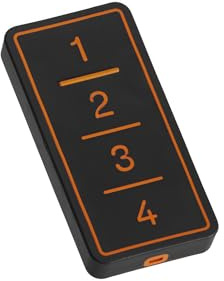 Telecomando Universale Facile: Copiatore Multifrequenza 433-868 MHz per Cancello e Garage, 4 Tasti Programmabili, Supporta Rolling Code e Codice Fisso, Design Robusto (PRO, Onyx Black)