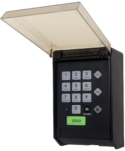 Gh o st Keypad, kabellose G ho st Toröffner-Tastatur mit wetterfester Abdeckung für automatische Toröffner, kompatibel mit AXP1 AXS1 Fernbedienung - Modell AXWK (Tastatur)