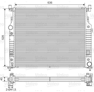 Valeo Radiator, Engine Cooling 701569