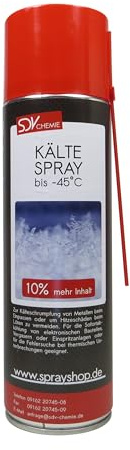 SDV Chemie Kältespray 1x 550ml Kühlspray bis -45°C | Vereisungsspray, Eisspray