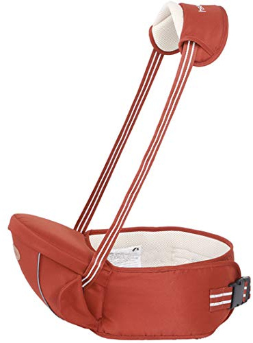 Hipseat ergonomisk bärsele med axelrem, pallsits i midjan för att bära småbarn, lätt vikt och sparsamt arbete