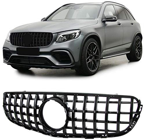 Sport Kühlergrill Schwarz Glanz für Mercedes GLC X253 Coupe C253 15-19