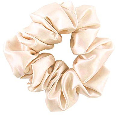 THXSILK Haar Seiden Haargummis Elastische Haarbänder Haargummis Pferdeschwanz Seile für Frauen Haarschmuck (Champagner)