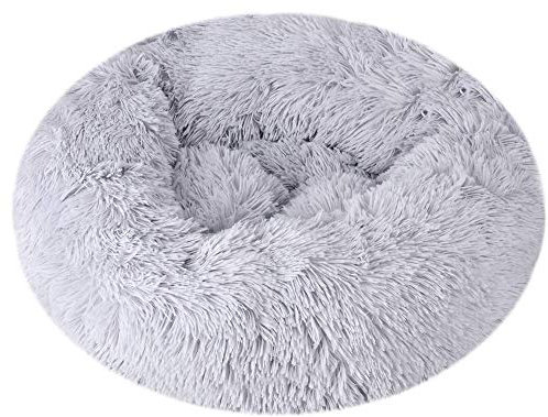 Queta Deluxe-Haustierbett,für Katzen und kleine bis mittelgroße Hunde,Leicht zu reinigen,Bett für Haustiere in Doughnut-Form