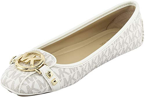 Michael Kors Women's Fulton Moccasin (Vanilla PVC, Numeric_8_Point_5)