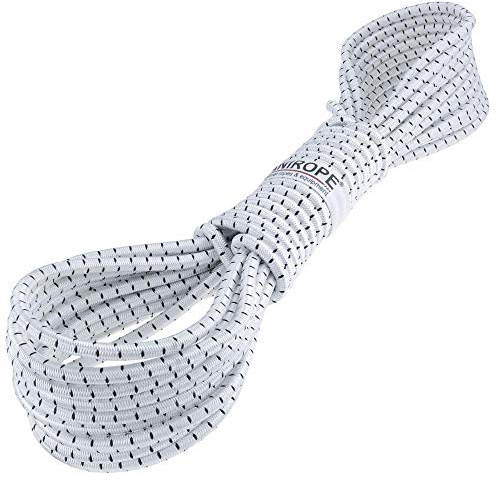 Kanirope® Gummiseil MONOSPAN PES 8mm 30m Weiß Expanderseil Spann Seil Spanner Spannseil Plane