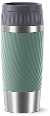 Tefal Mug isotherme étanche 0,36 L, Double paroi, Acier inoxydable, Boisson à 360°, Fermeture Quick-Press, Sans BPA, Compatible lave-vaisselle, Base antidérapante, Travel Mug Easy Twist vert N2011710