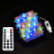 Riaxuebiy 4m 40 LED Kristall Fee Lichterketten Wasserdichte USB-betrieben 8 Modi mit Fernbedienung Timer für Hochzeitsfeier Festival Innen Draussen (Bunte-Fische, USB)
