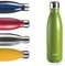 IBILI Botella termo doble pared musgo 500 ml, Acero Inoxidable 18/10, Doble pared, Reutilizable