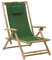 vidaXL Fauteuil relax réglable Vert bambou et tissu