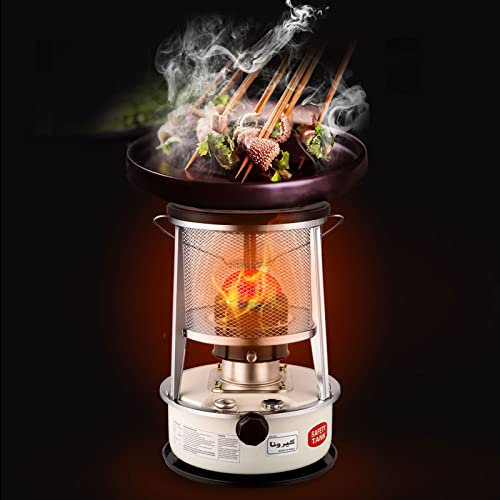 LICOIL Tragbare Petroleumofen für Innenräume,Petroleumheizung mit Löschautomatik,Petroleum Heizung Ohne Strom Petroliumheizer Outdoor Camping,Innen 360° Surround-Heizung,Mobile Heizen Innenraum