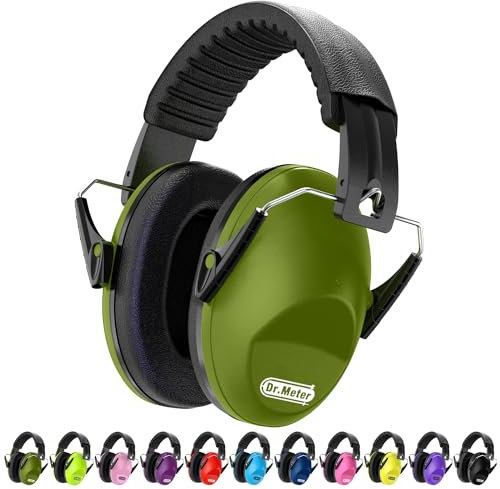 Casque Anti Bruit Enfant, Dr.meter Casque Anti Bruit Enfant, Protection pour Enfants avec Cache-Oreilles, Cache-Oreilles pour Dormir, étudier, Tirer, pour bébés Bandeau réglable pour Casque