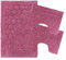SaRani Set Tappeti Bagno Tris 3 Pezzi Doccia Bidet Water Foglia Colori (Fucsia)