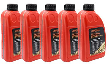 SECURA 5x 1 Liter Kettenöl mit Superhaftzusatz für Sägeketten