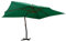 Tidyard Ombrellone,Parasole,da Sole,a Sbalzo,con Palo in Legno,400x300 cm,4x3 m,Verde,Ombrellone Decentrato,Ombrellone da Giardino,da Esterno,Ombrellone da Piscina,Patio,Spiaggia,Mare