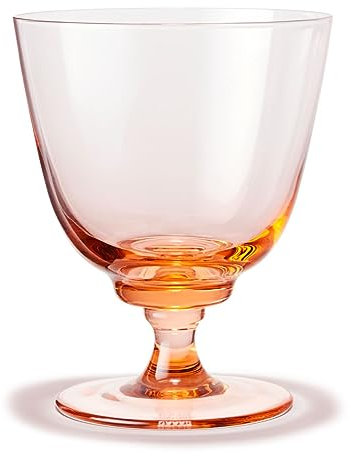 Holmegaard - Flow Wasserglas mit Fuß 35 cl, champagne