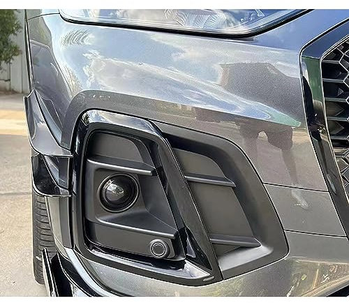 ABS Schwarz Auto Frontstoßstange Nebelleuchte Nebelscheinwerfer Kühlergrill Abdeckung für Audi Q5 2021 2022 2023 Auto Styling Körper Zubehör