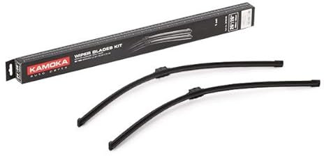 KAMOKA Scheibenwischer Set Wischerblätter Set Vorne Länge 1: 650mm Länge 2: 650mm Kompatibel mit MERCEDES-BENZ E-Klasse Limousine W211 Rahmenlos 27C16