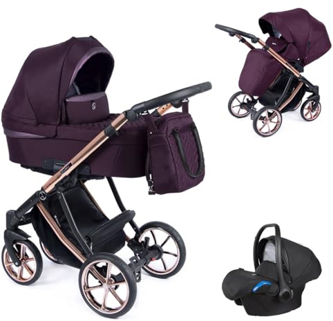 Kinderwagen-Set 4 in 1 Dante inkl. Sportsitz und Autositz - 13 Teile - in 12 Designs