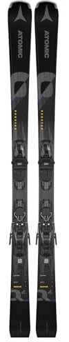 ATOMIC PM REDSTER Q4 177 Ski - Graue Skier 177cm - Leichter Herren & Damen Ski - Alpinski & Carvingski - Damen & Herren Skier mit Bindung (voreingestellte M 10 GW Bindung), Grey