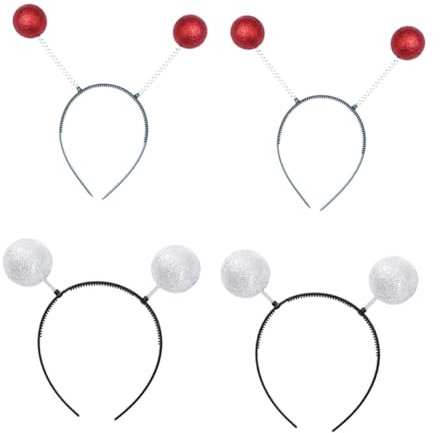 VICASKY 4 Stück Stirnband aus Schaumkugel Rollenspielkostüm Halloween-Partygeschenke halloween haarschmuck kinder haarschmuck Kugelkopf-Bopper marsantennen stirnband Pop Knallt Plastik