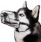 BRONZEDOG Hundemaulkorb Verstellbar Robustes PVC/Metalldrahtkorb für Große und Sehr Große Hunde mit Lederbändern Atmungsaktiv, Trinkfähig, Training, Verhindert Beißen (Husky & Doberman, PVC)
