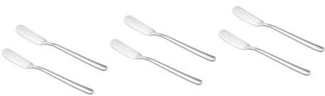 Garneck 6 Pièces à Crème Spatule En Acier Inoxydable Lame De Beurre Spatule En Pot Beurre Chaud Tartineur De Beurre Fondu Beurre De Kokum Grattoir à Beurre Épaissir Des Couteaux