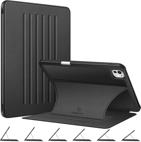 Fintie Funda magnética con soporte para iPad Pro de 11 pulgadas M4 (2024) (número de modelo: A2836/A2837/A3006) – Funda de TPU suave resistente a prueba de golpes con soporte para lápices, encendido y