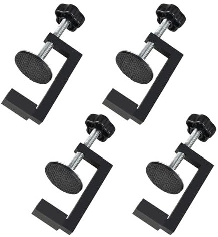 Dfuqanb 4 Pezzi Morsetto a G Kit, Range di Serraggio 10-57mm Morsetti da Falegname, Regolabile Morsetto da Tavolo, Accessori per Utensili, per la mensola da bagno cucina camera da letto