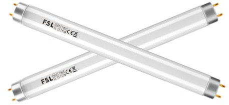 FSL BL T8 F10W, 10W Tube Neon, UV Lampes de Rechange 33 cm, 13 Pouces Fluorescent Ampoule pour Tue Mouche Electrique/Anti Moustique/Insectes destructeur 20W. (2 pièces)