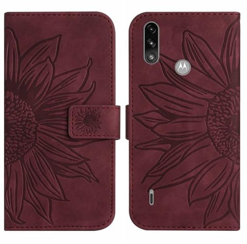 Rfvzubemok Compatible avec Lenovo K13 4G Coque,Compatible avec Lenovo K13 4G Etui pour téléphone Portable à Fermeture magnétique et à Fente pour Carte Brown