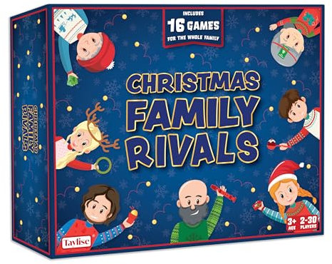 Christmas Family Rivals – 16 CHRISTMAS GAMES - For Children, Family, Kids, Christmas Party, Christmas Family Game, Family Board Game, Christmas eve box fillers, Christmas stocking fillers
