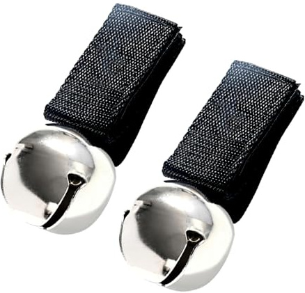 Campanello per Orso, 2 Pezzi Campane Anti Orso per Escursionismo con Silenziatore Magnetico, Campana per Collare di Cani in Metallo per Campeggio Sopravvivenza