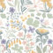 CiCiwind Self Adhesive Wallpaper White Floral Contact Paper 41cm×10m Waterproof Peel and Stick Wallpaper Green Yellow Flowers Leaves Contact Paper Thicken Stick on Wallpaper for Wall Cabinets Decor