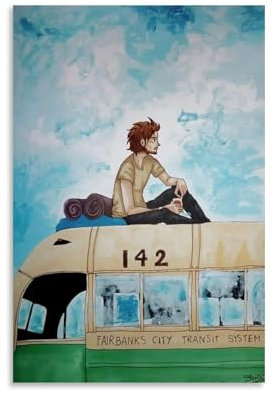 URAUIH Filmposter Into The Wild für Schlafzimmer, Wohnzimmer, Wandkunst-Deco-Poster, 20 x 30 cm, ungerahmter Stil