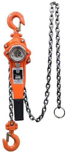 TT-YEC Manueller Hebelkettenzug, 0,75-9 Tonnen Tragkraft, Hebezeug Mit Doppelklinke, Mit 360 ° Drehbarem Haken, Hebelkran-Traktor-Umlenkrolle,6t with 1.5m chain