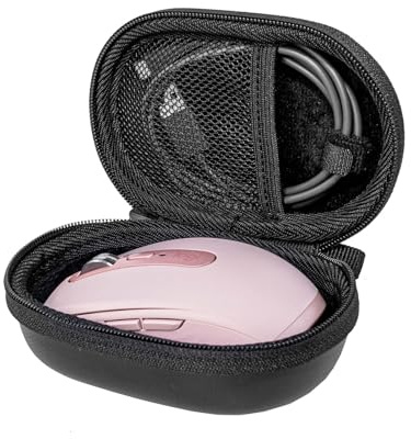 Small Travel Hard Mouse Case Carrying Pouch Bag Holder for Logitech MX Anywhere 3S/ Anywhere 2S/ Anywhere 3/ Anywhere 2/ Compact Performance Wireless Mouses (Black)