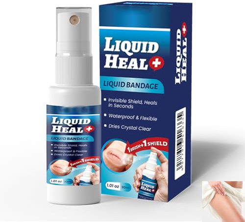 Gel Vendaje Yeso,Gel Líquido para Cuidado de Heridas,Transpirable Vendajes Cuidados Cutáneo,Gel de Secado Rápido para Heridas,Vendaje Mejorado,Yeso Líquidos Transpirable para Cuidado de Heridas