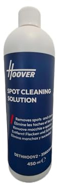 Hoover DETHHOOV2 Detergente per aspirapolvere, Aria Fresca – 450 ml | Rimuove macchie ostinate, azione rapida; profumo fresco; compatibile con Hoover HS5; flacone 450 ml per moquette e tappezzeri