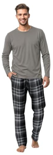 Style It Up Men’s & Boys Long Sleeve Pyjama Set, Warm Sleepwear Loungewear | Soft 2-piece sleepwear and loungewear