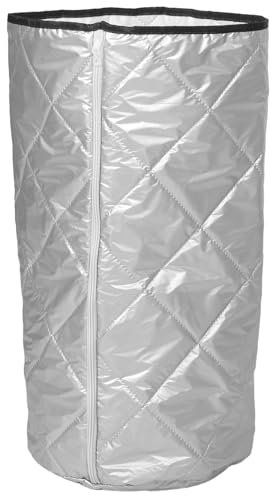 BESTonZON Oxford Cloth Gas Cylinder Cover 15kg Silver with Cotton Padding, Weather-resistant and UV Protective Gas Bottle Full Cover for Outdoor Camping and Bbq Random Color