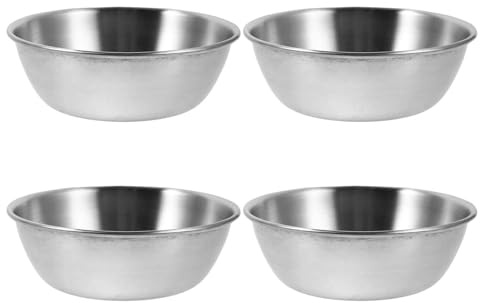 OATIPHO Facial Mask Mixing Bowls for Stainless Steel 4pcs 3.3 Inch Small Reusable Mixing Cups Beauty Salon Cosmetic Spa Skin Care Women Home Use