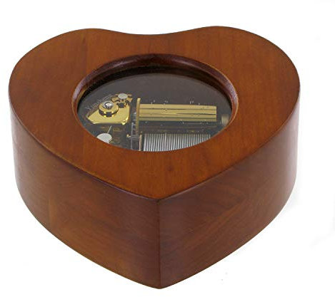 Lutèce Créations Spieluhr/Spieldose/Musikdose aus Holz mit traditionnellen qualitativ hochwertigem 30-Ton-Spielwerk - The Sound of Silence - The Graduate - Die Reifeprüfung (Paul Simon)