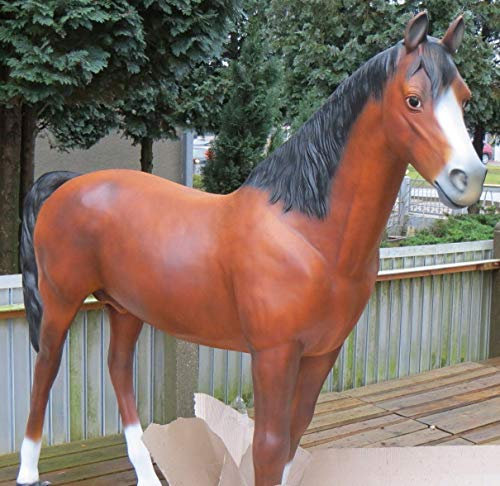 Pferd in Lebensgrösse XXL Dekofigur Haus, Hof und Garten